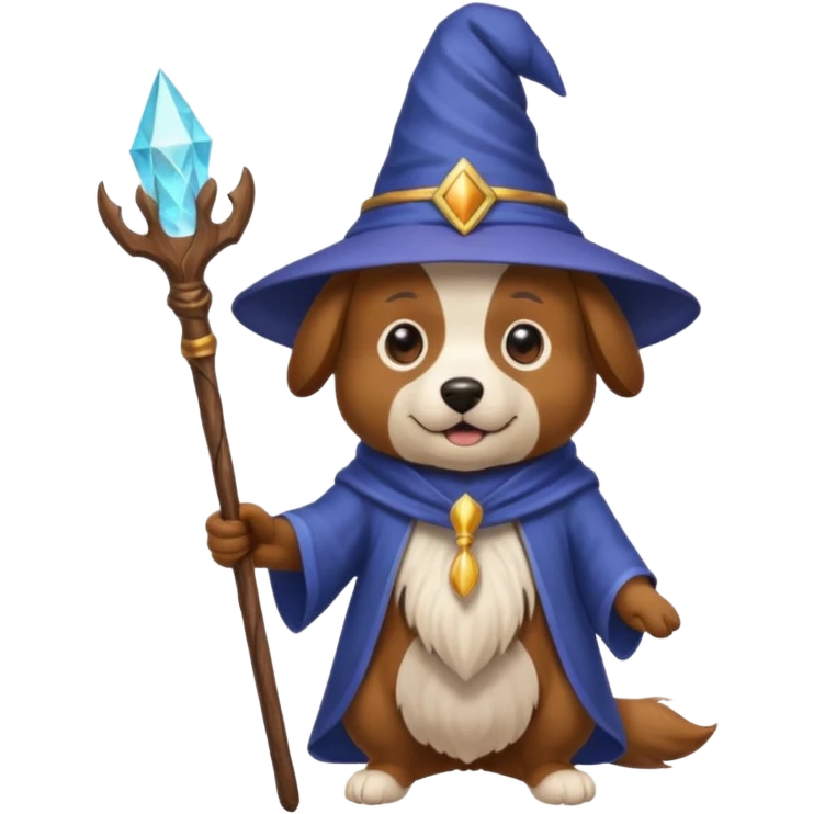 Dog wizard emoji