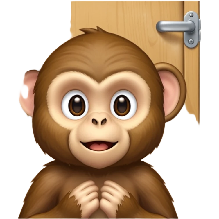 monkey knocking on door emoji