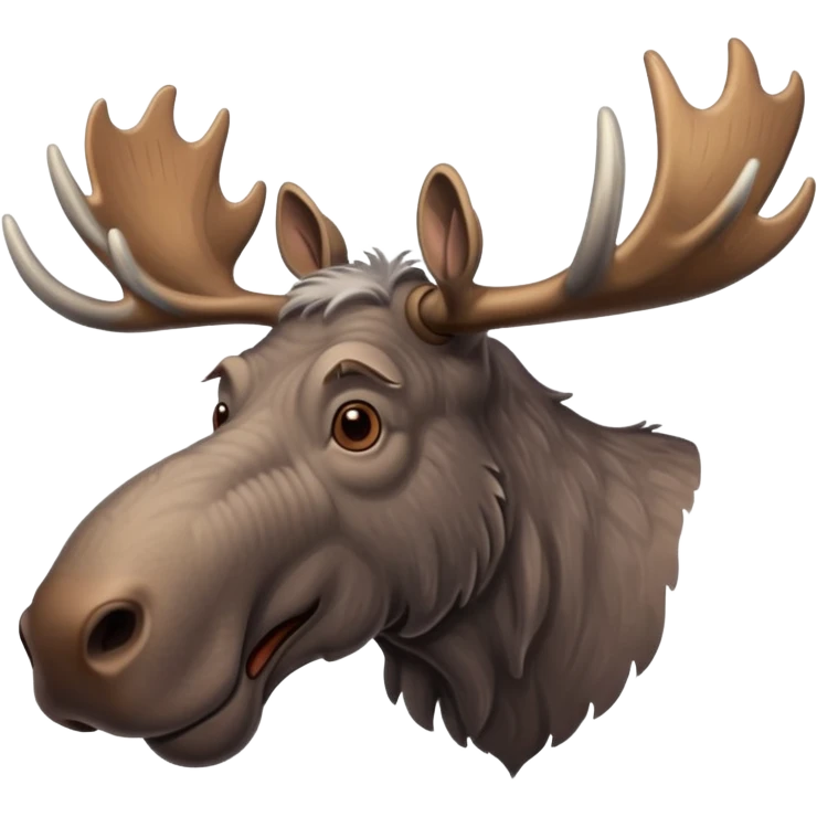 Create a slack emoji of a very old moose emoji