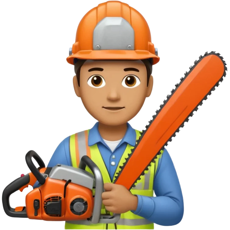 man with a chainsaw emoji