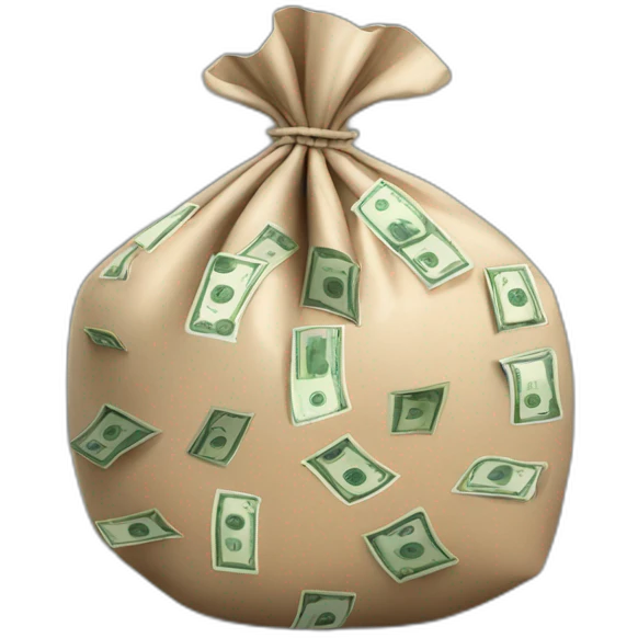 overloaded money bag emoji