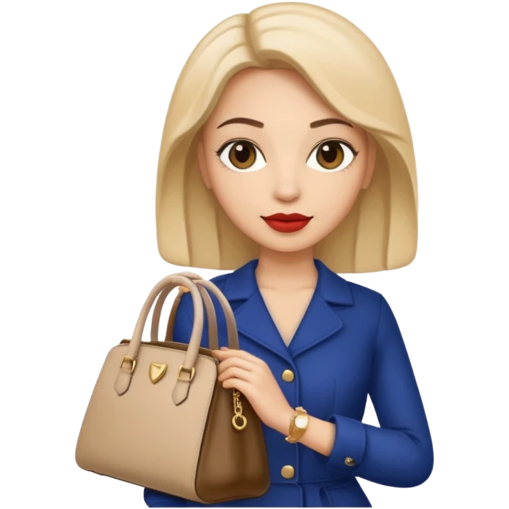 italian fashion with bag emoji