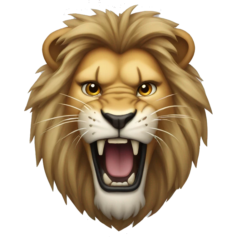 Aggressive Lion emoji