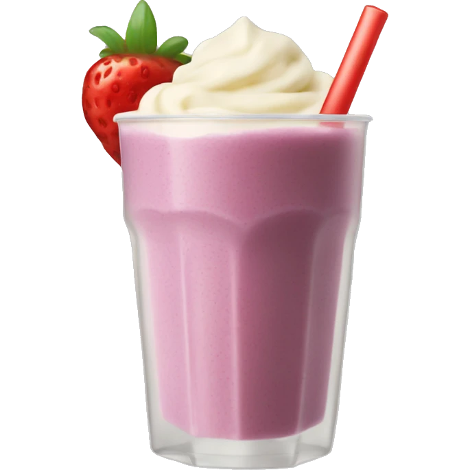Smoothie with cream emoji