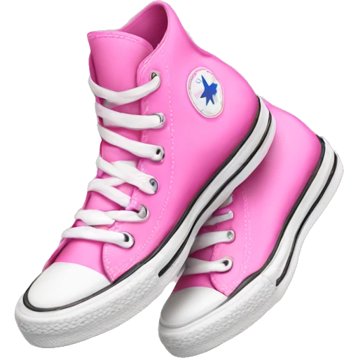 pink high top converse emoji