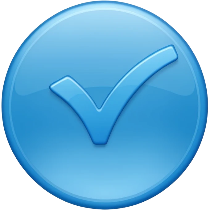 Verified check mark In blue circle emoji