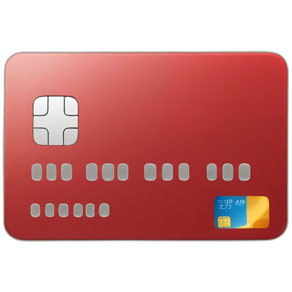 red credit card emoji