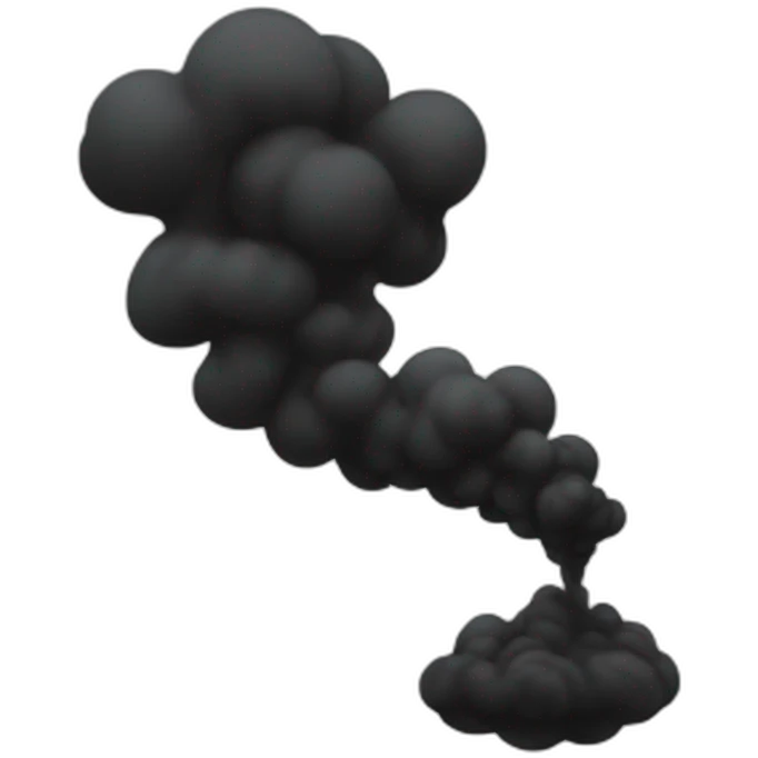 Black smoke emoji