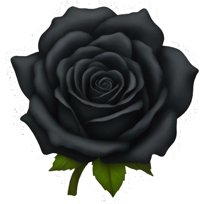 A black rose emoji