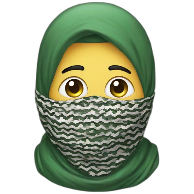 Palestinian keffiyeh emoji