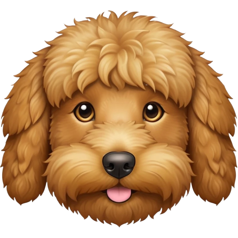 Golden doodle face emoji