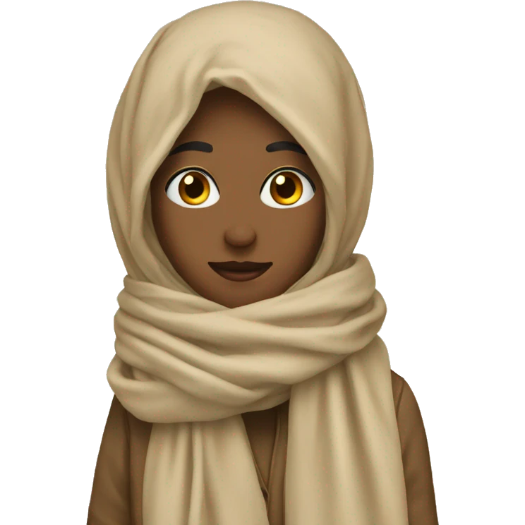 Beige scarf emoji