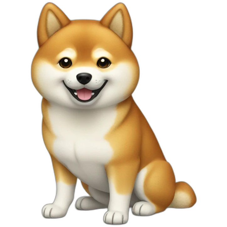 shiba inu showing cricket nat emoji