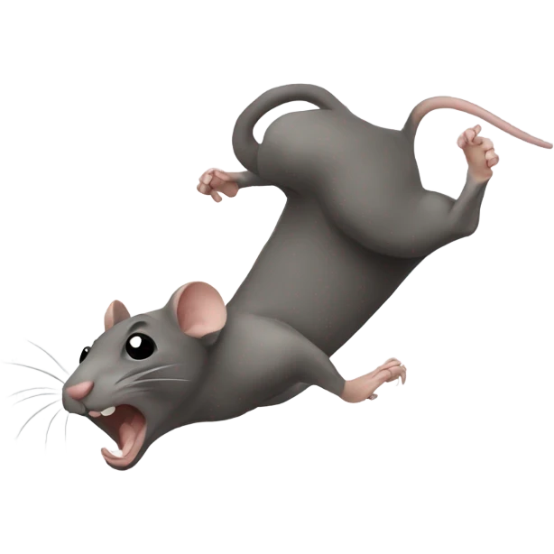 a rat back flipping  emoji