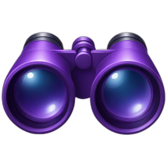 purple binoculars emoji