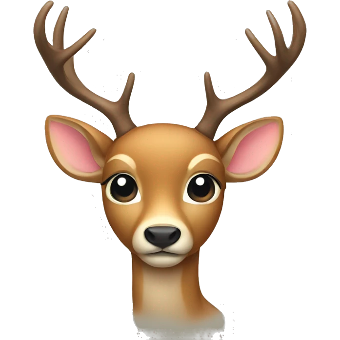 Deer with a bow emoji