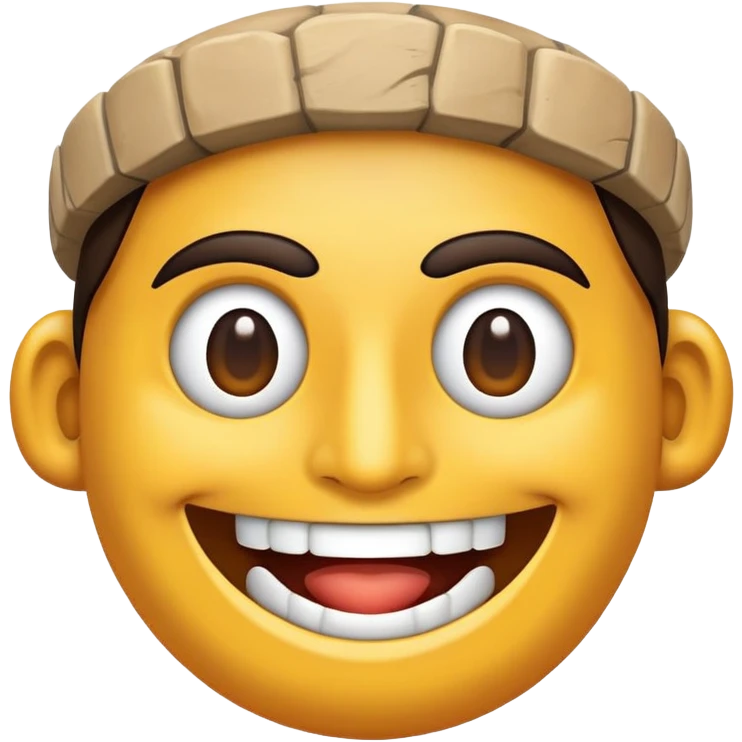 Puedes hacerme un emoji como para what con la cabeza clava de chavin de la cultura peruana, donde este feliz o  enamorado

 emoji