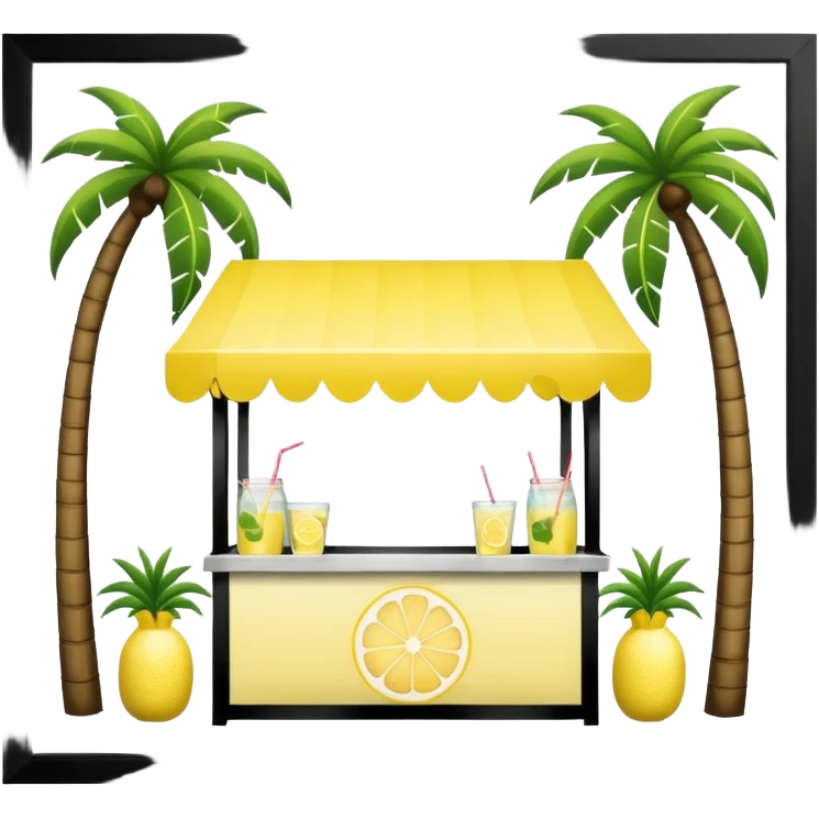 lemonade stall with palm trees emoji
