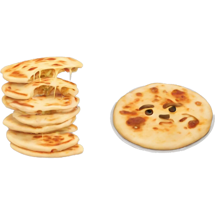 a very cheesy pupusa  emoji