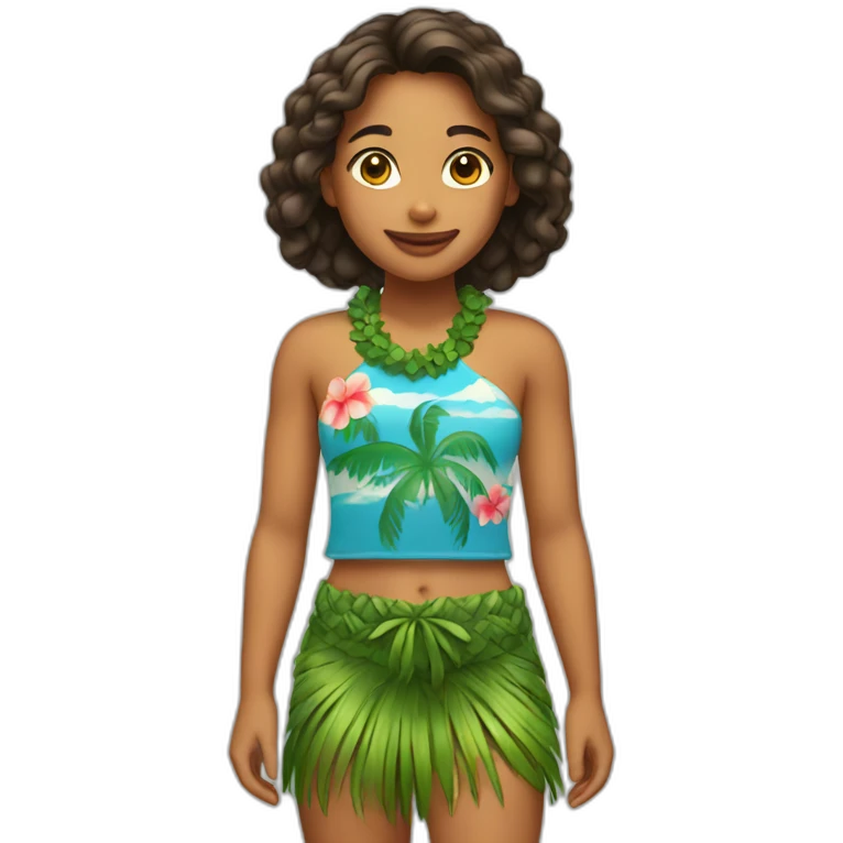 Hawaian-girl emoji