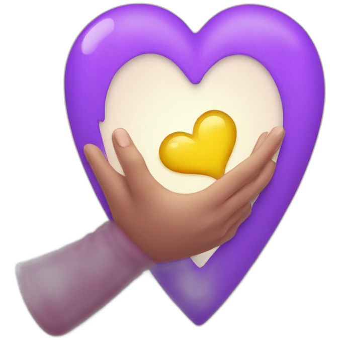 Coeur avec les mains emoji