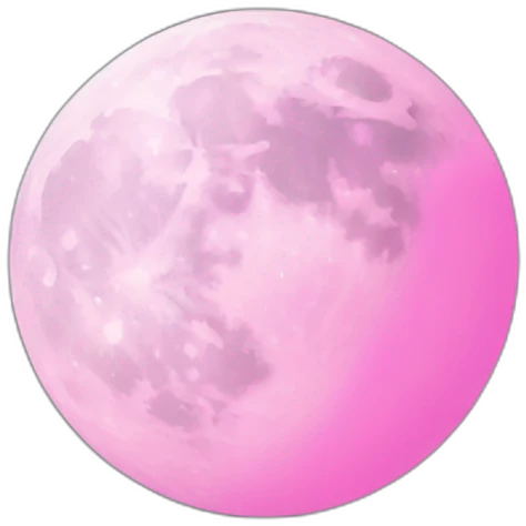 Moon pink emoji