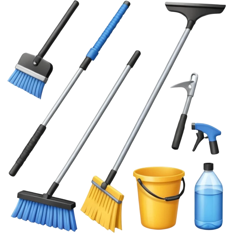 window cleaning tools emoji