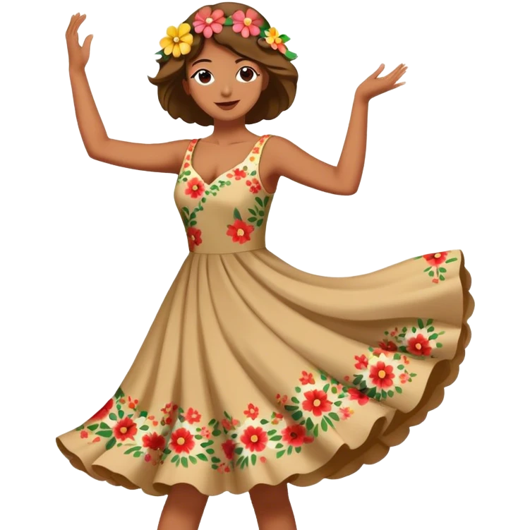 Flower dancing  emoji
