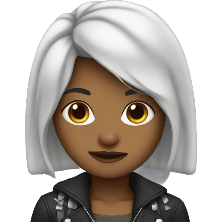 Rock girl emoji
