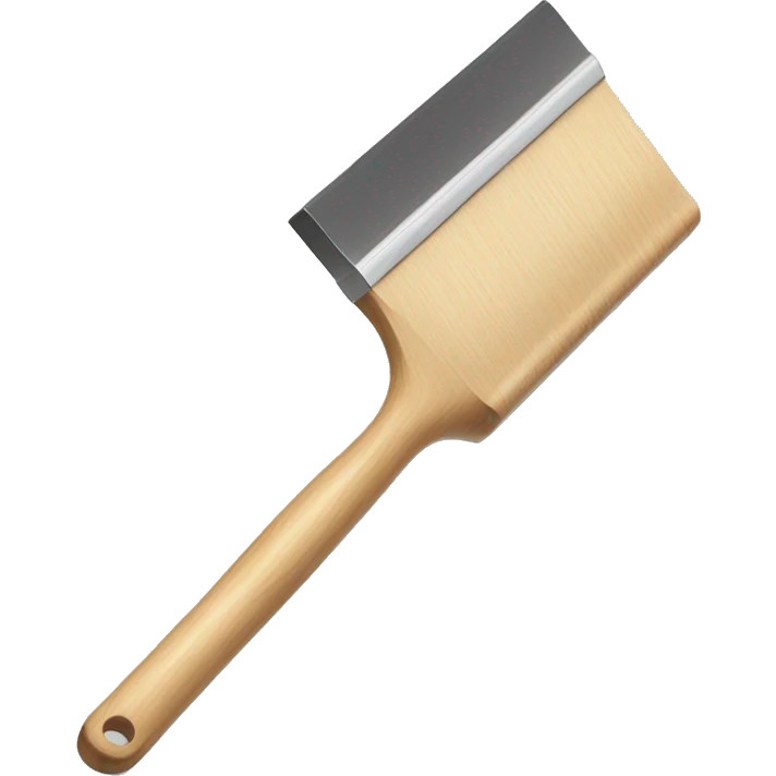 squeegee with long wooden handle emoji