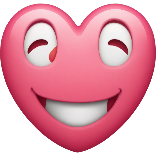 Hearts on smiley face  emoji