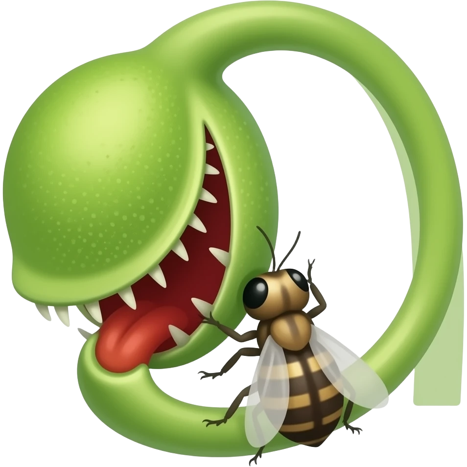 la pianta che mangia insetti emoji