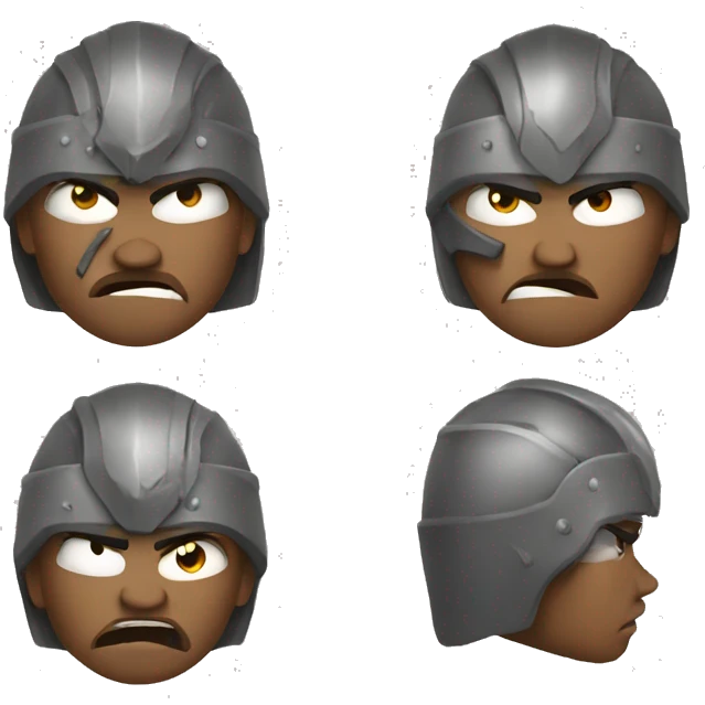 Anger warrior emoji