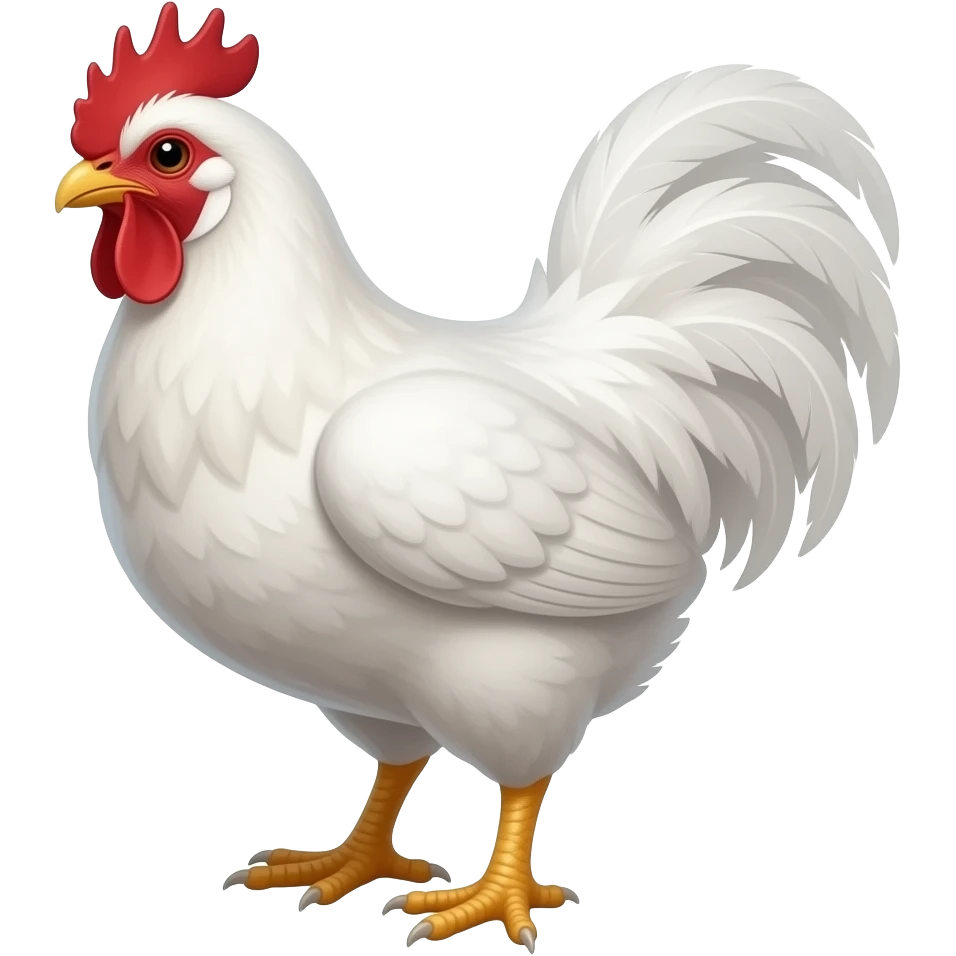 Bird White Male With Chicken Legs emoji