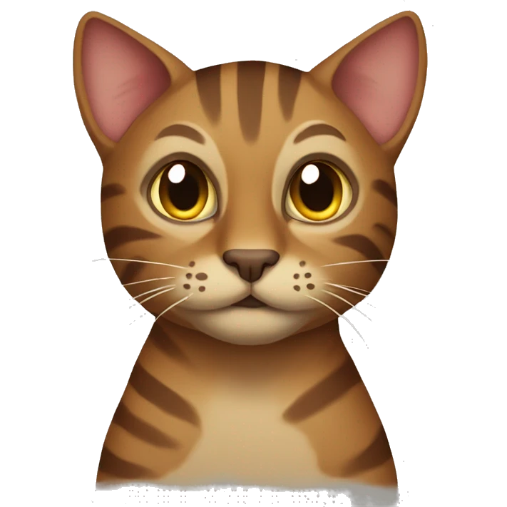 Brown cat tigred  emoji