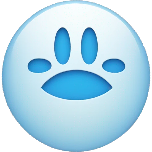 Blue Circle with check inside emoji