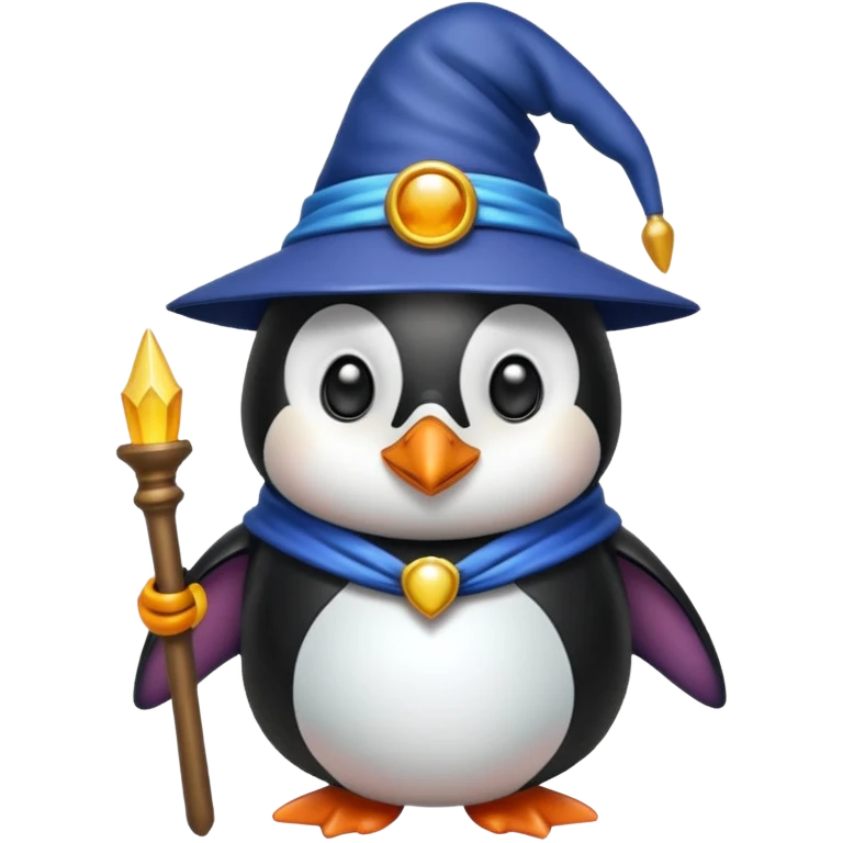 Penguin Wizard emoji