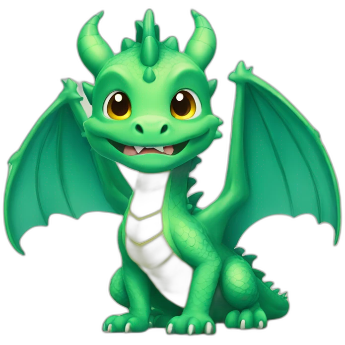 dragon cute shining emoji