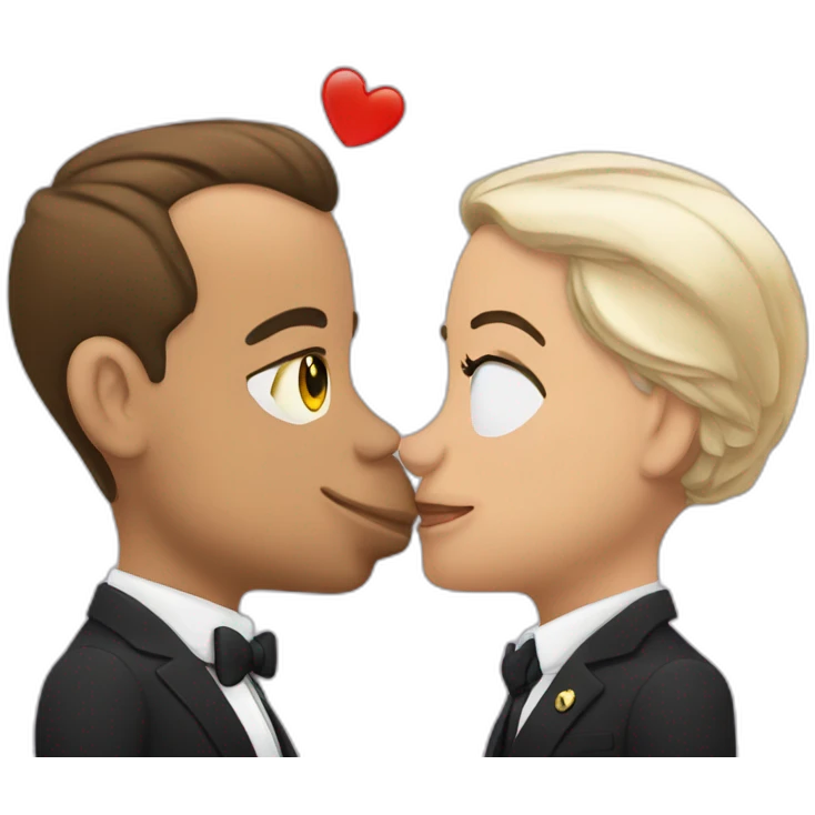 Zemour-kiss-macron emoji