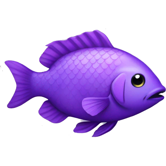 Purple fish  emoji