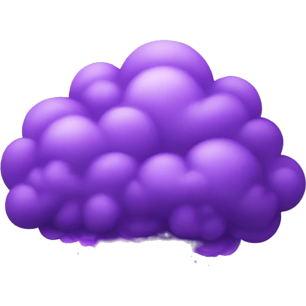 a purple cloudy explosion emoji