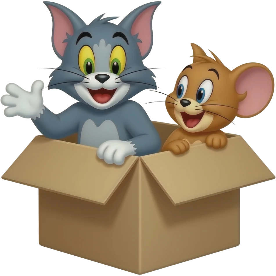 Create tom and jery popping emoji