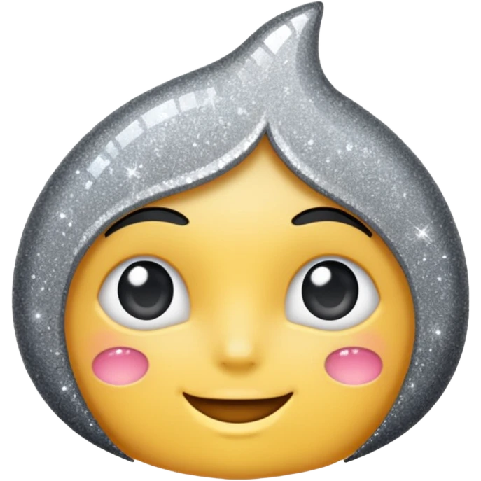 sweet glitter gray emoji