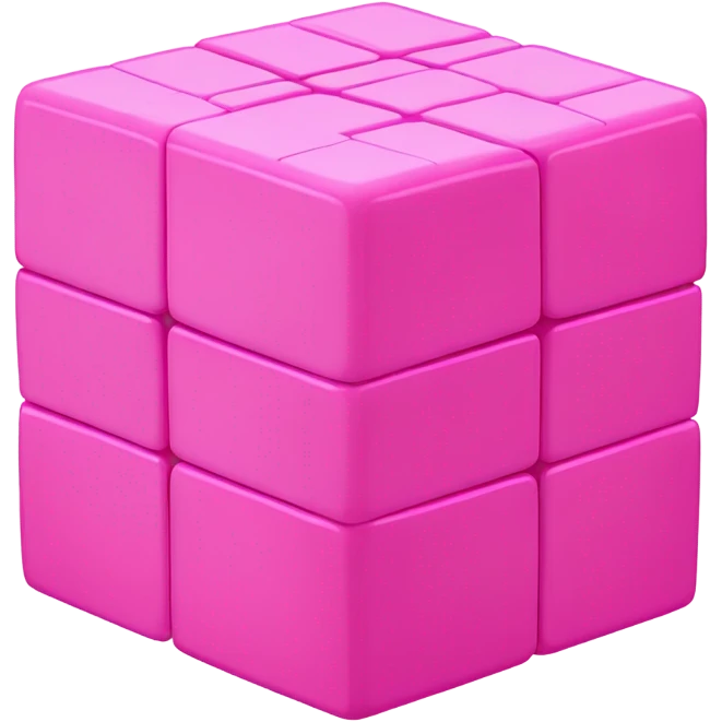  Pink Rubik’s Cube emoji