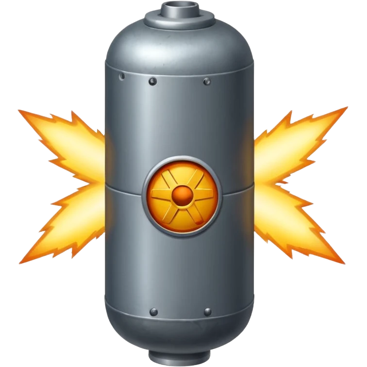 atom bomb, not an explosion the bomb itself emoji