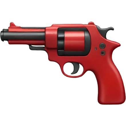 red gun emoji