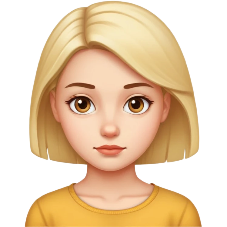 Girl giving a side eye emoji