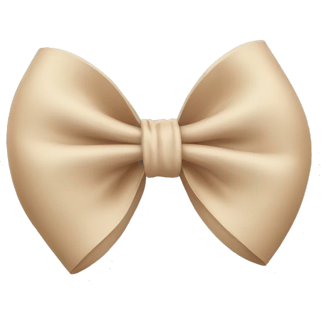 Beige bow  emoji