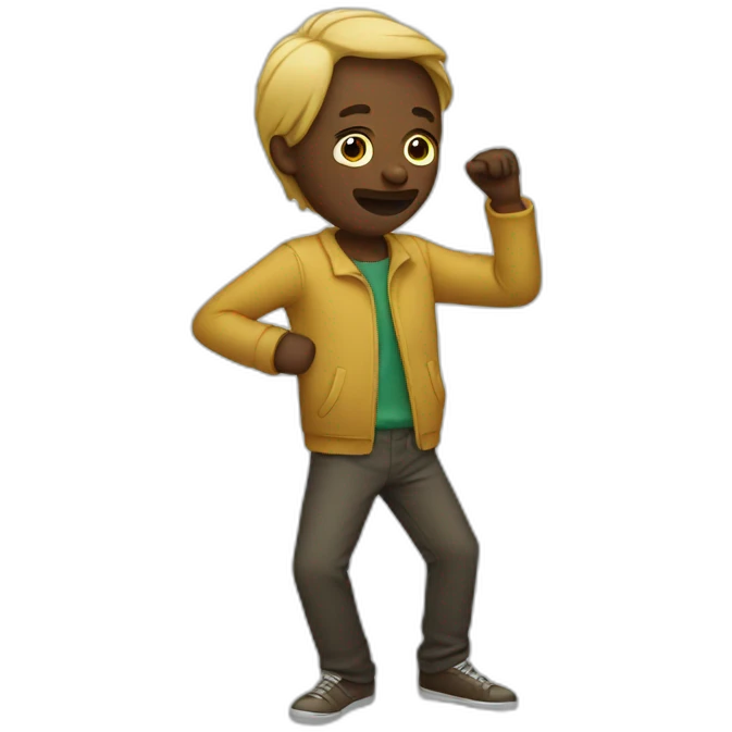 people who dab emoji
