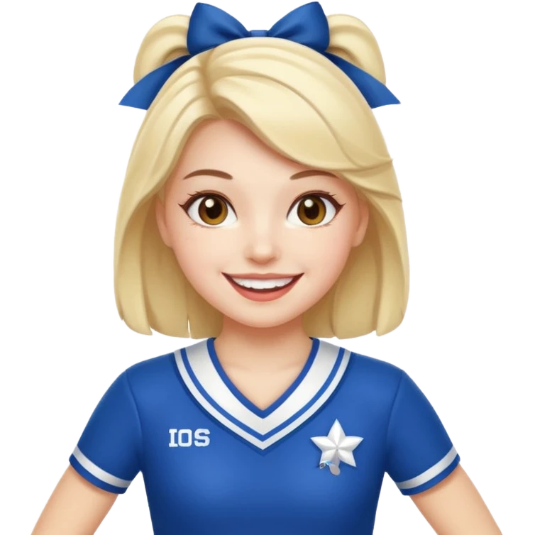 Cheerleaders white emoji